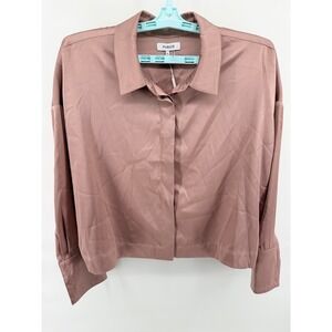 PARKER Women's Shari Bomber Jacket Coco Mauve Size Medium Business Casual